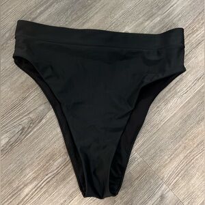 Aerie Black High Waisted Bikini Bottom